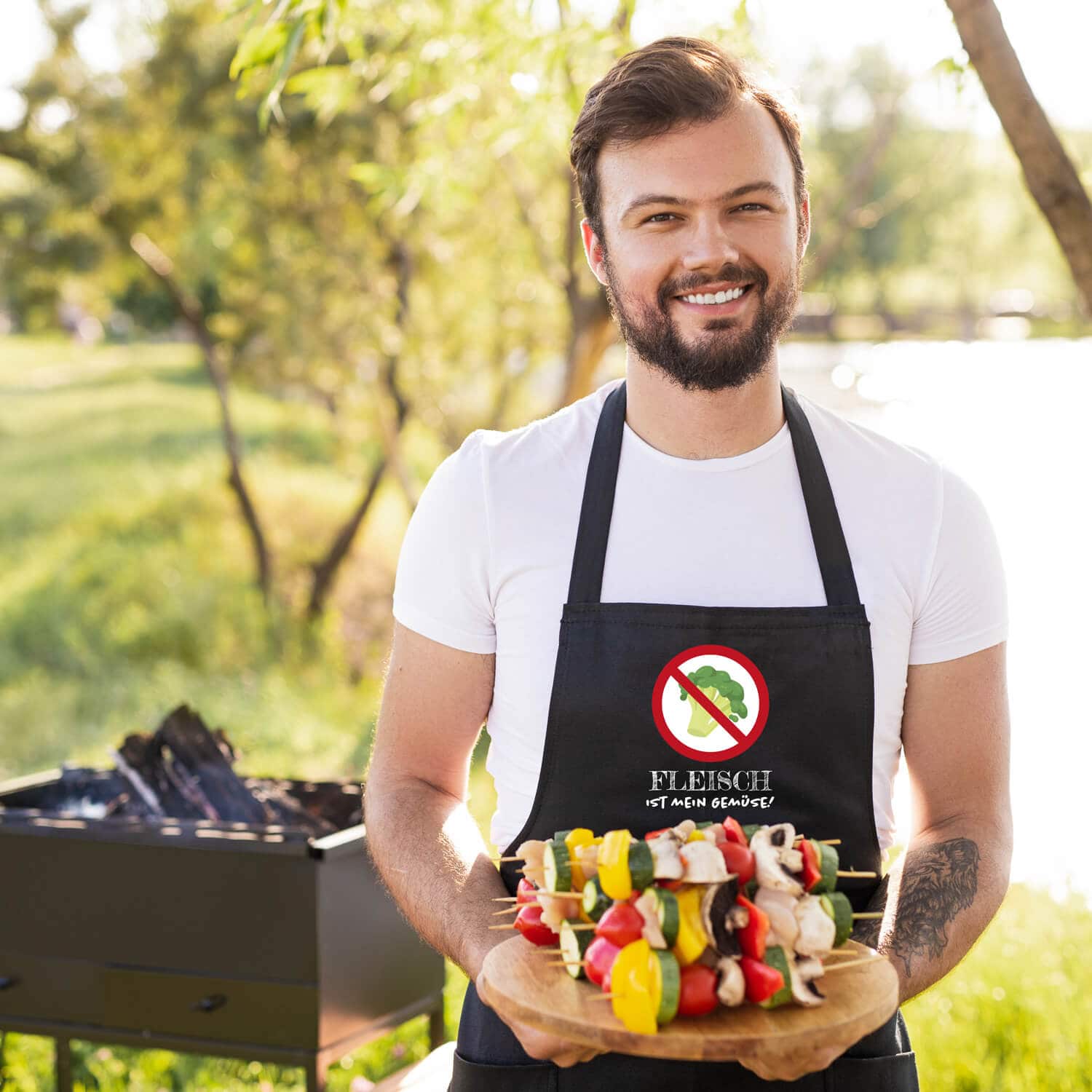 Produktbild 3 von Grillschürze Kochschürze "Fleisch ist mein Gemüse"