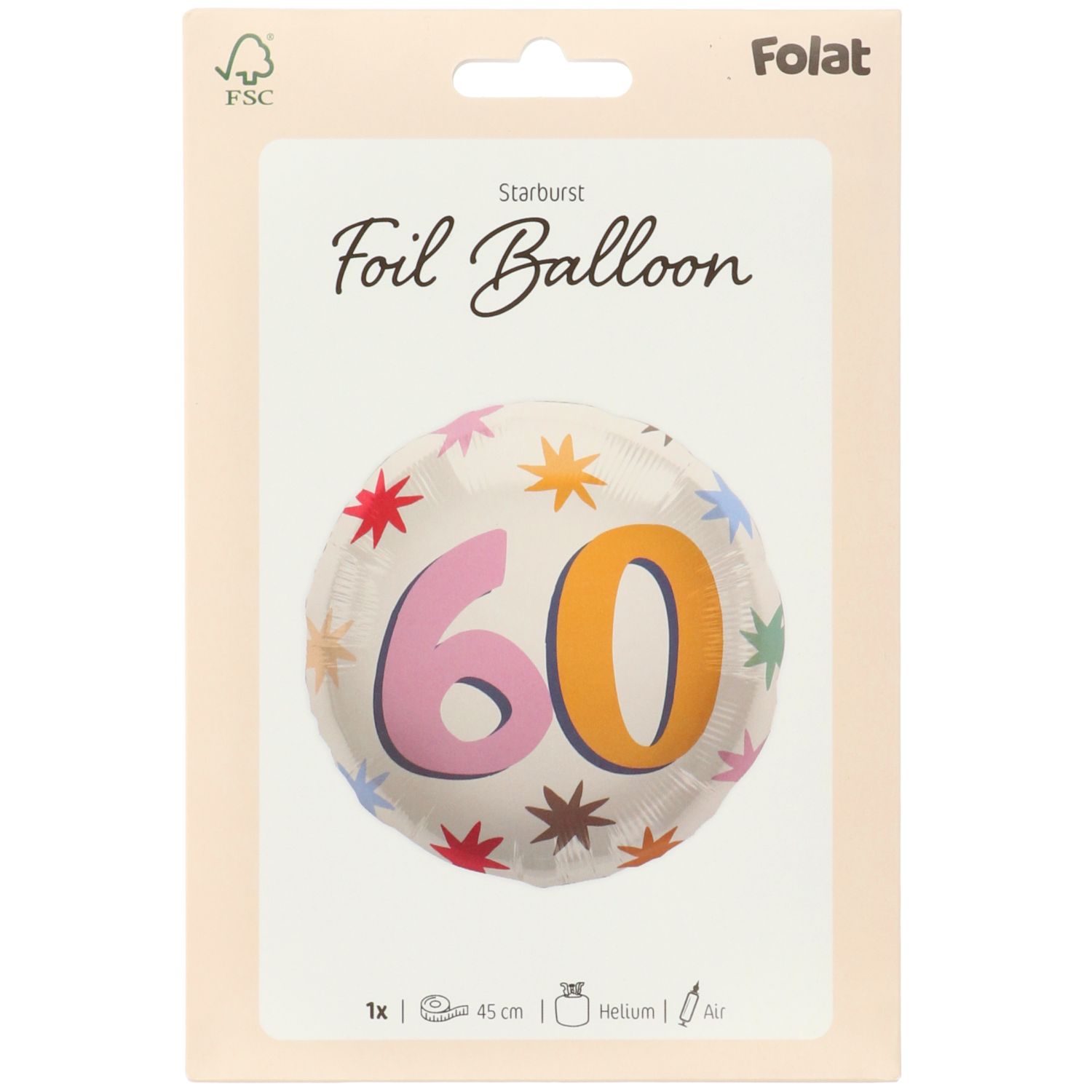Produktbild 2 von Folienballon 60. Geburtstag - 45cm