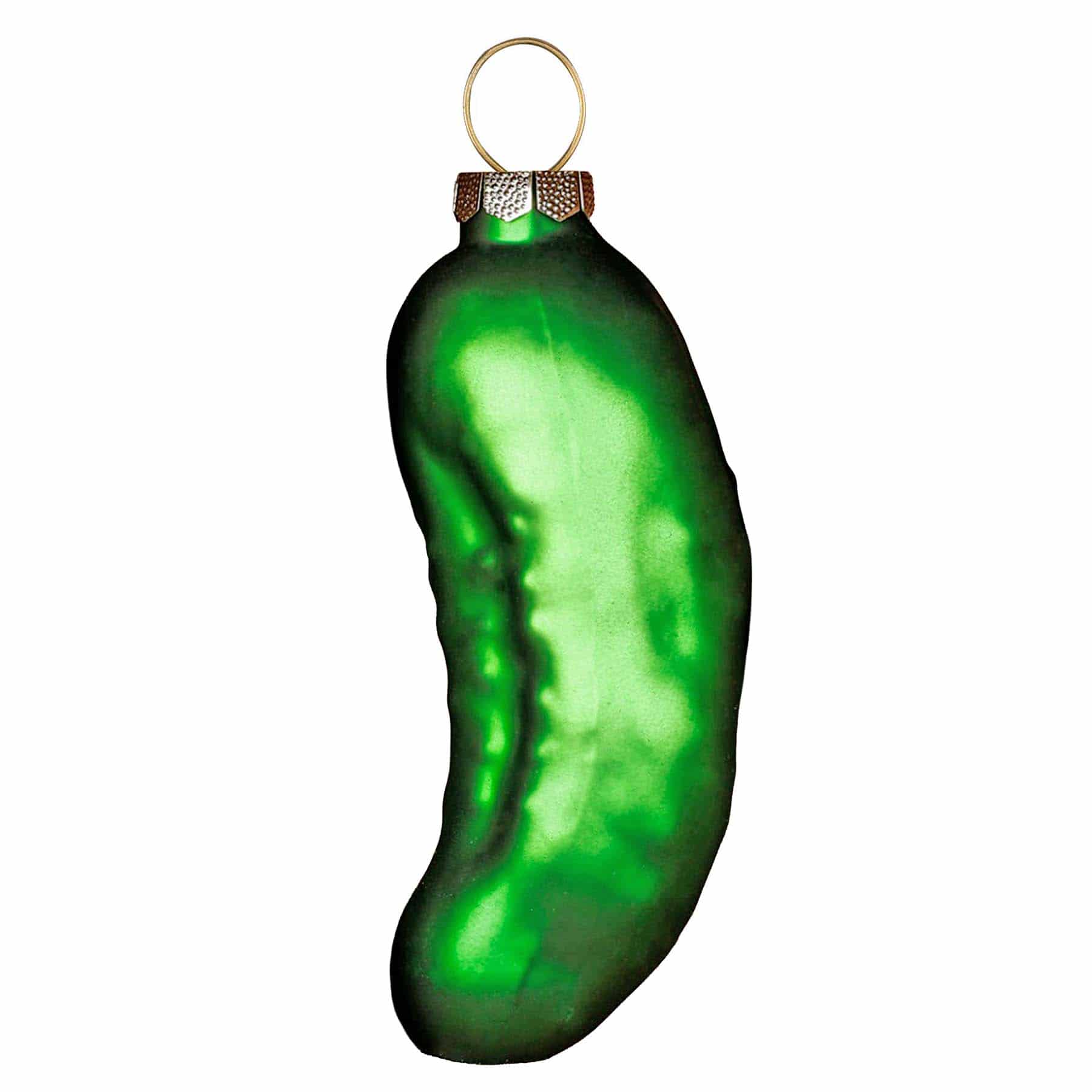 Produktbild von Weihnachtsbaumschmuck "Gurke" aus Glas