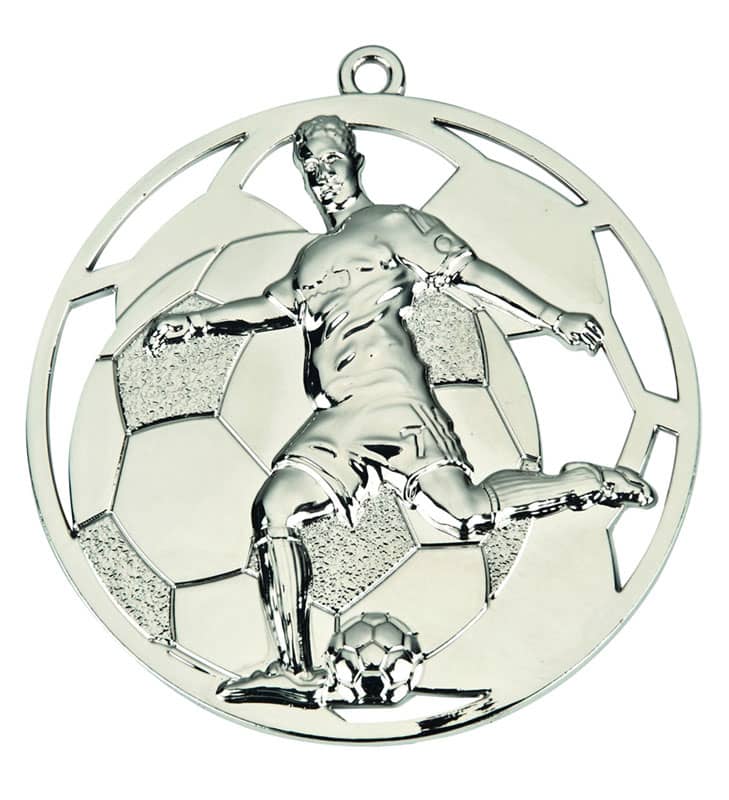 Donrime Fußballmedaillen 12er Pack – Silberfarben, Mit Band, Für Kinder & Erwachsene