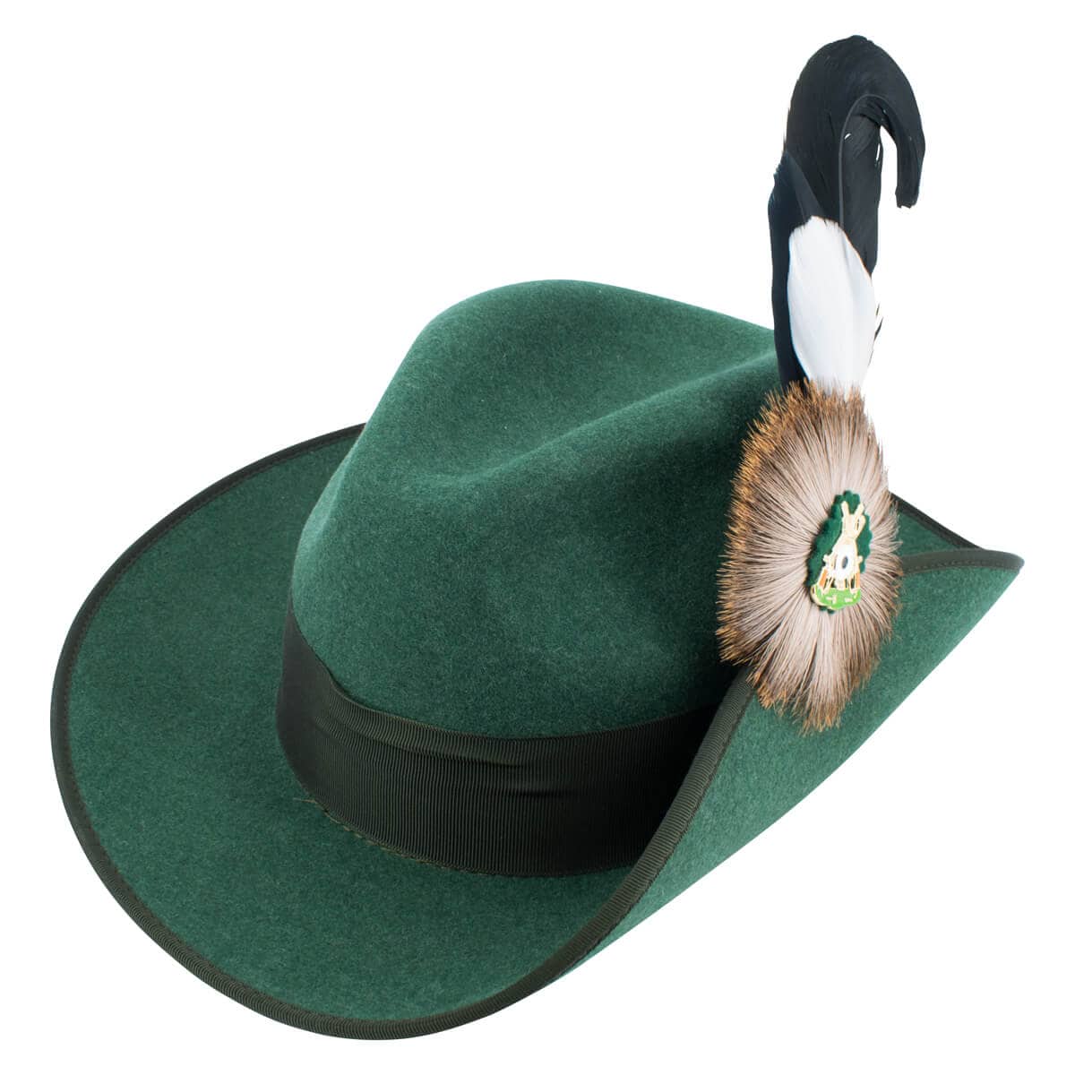 Produktbild 3 von Schützenhut mittelgrün meliert mit breiter Krempe