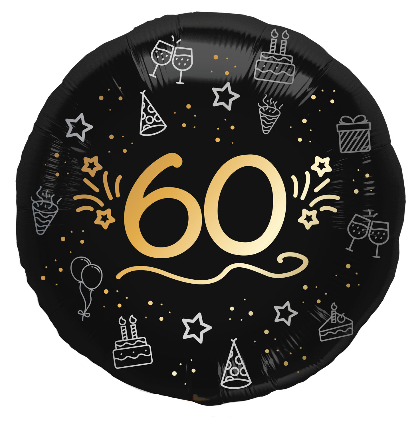 Produktbild von Folienballon 60. Geburtstag - 45cm