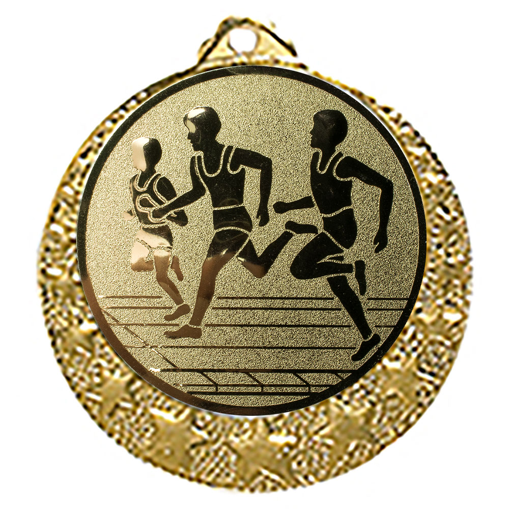 Produktbild von Lauf Medaille "Brixia" Ø 32mm mit Wunschemblem und Band