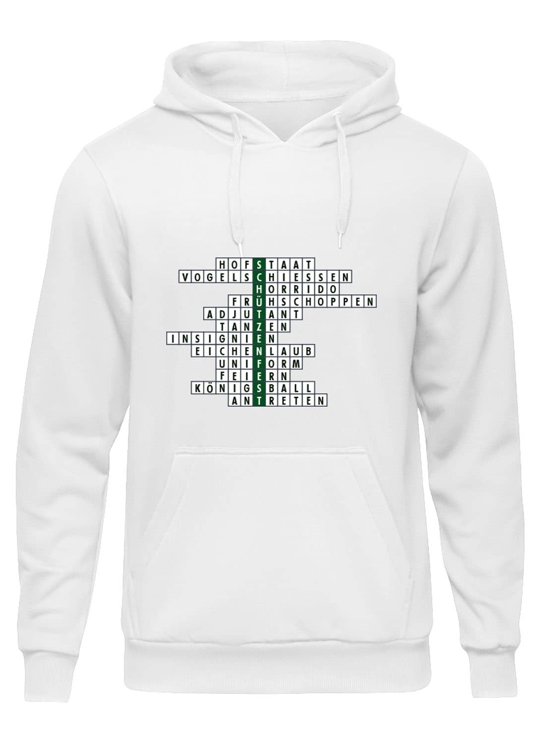 Produktbild von Hoodie "Kreuzworträtsel Schützenfest" - Herren