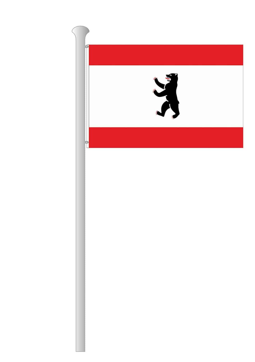 Produktbild 2 von Berlin Flagge Quer mit Bär