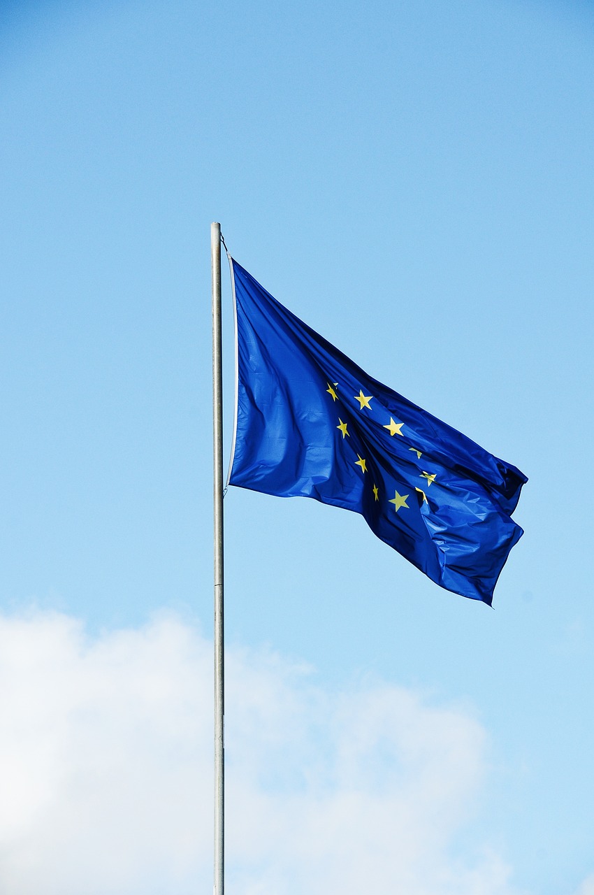 Europaflagge am Mast