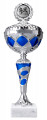 Pokale 10er Serie 59870 silber/blau mit Deckel