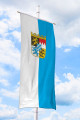 Bayern-Bannerfahne mit Wappen (Streifen)