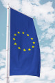 Europa-Fahne für Ausleger Hochformat