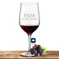 Leonardo Rotweinglas 610ml Ciao+ "Papa ist der Beste"