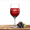 Leonardo Rotweinglas 610ml Ciao+ mit Motiv "Weinrebe" mit Name oder Wunschtext