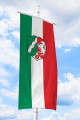 NRW Bannerfahne mit Wappen (Dienstflagge)
