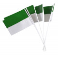 Papierfähnchen grün-weiß für Schützenfest (50 Stück)