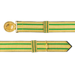 Feldbinde gold mit grünen Streifen (grün National) 