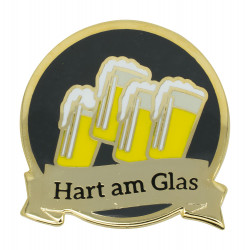 Abzeichen "Hart am Glas"