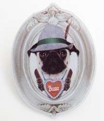 Oktoberfestpin "Mops Bussi"