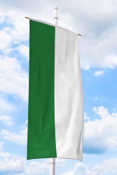 Schützenfahne - Bannerfahne grün-weiß 