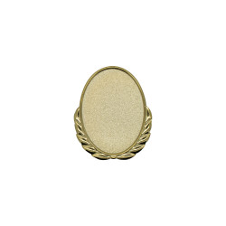 Expresspin Oval mit Kranz gold