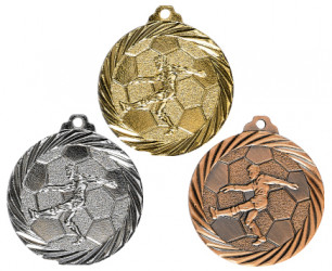 E273 10 Fußball-Medaillen mit Deutschland-Bändern 