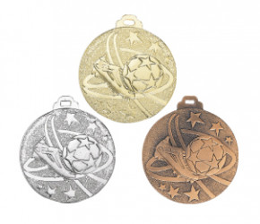 10 Fußball-Medaillen mit Deutschland-Bändern 9186g 