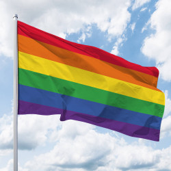 Regenbogenfahne Quer - Flagge 