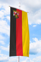 XXL Flagge Rheinland-Pfalz Wappen 90 x 150cm Hissflagge 