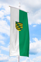 Sachsen-Bannerfahne mit Wappen 