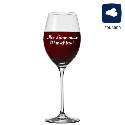 Leonardo Rotweinglas 520ml Cheers mit individueller Namensgravur