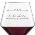 Schott Zwiesel Burgunderglas Rotweinglas PURE mit Namen oder Wunschtext graviert (Verzierung 01)