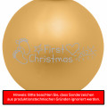 Weihnachtsbaumkugel aus Glas (matt) Baby`s First Christmas mit Wunschname