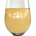 Leonardo Weißweinglas 300ml Ciao+ mit Motiv "Weinrebe" mit Name oder Wunschtext