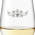 Leonardo Weißweinglas 300ml Ciao+ mit Motiv "Weinrebe" mit Name oder Wunschtext