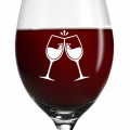 Leonardo Rotweinglas 520ml Cheers mit Motiv "ChinChin" mit Name oder Wunschtext