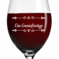 Leonardo Rotweinglas 520ml Cheers mit Motiv "Verzierung 01" mit Name oder Wunschtext