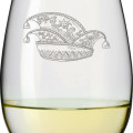 Leonardo Weißweinglas DAILY 370ml mit Namen oder Wunschtext graviert (Karnevalskappe)