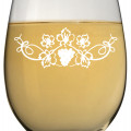 Leonardo Weißweinglas DAILY 370ml mit Namen oder Wunschtext graviert (Weinrebe)