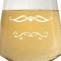 Leonardo Weißweinglas PUCCINI 560ml mit Namen oder Wunschtext graviert (Barock 01)