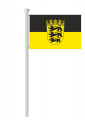 Baden-Württemberg-Hissflagge Quer mit Wappen