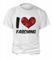 T-Shirt "I Love Fasching" - Herren