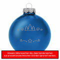 Weihnachtsbaumkugel aus Glas (glänzend) inklusive Wunschtextgravur