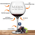 Leonardo Burgunderglas Rotweinglas CIAO+ 630ml graviert (Mama ist die Beste)