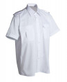 Schützenhemd - Pilotenhemd Kurzarm weiß