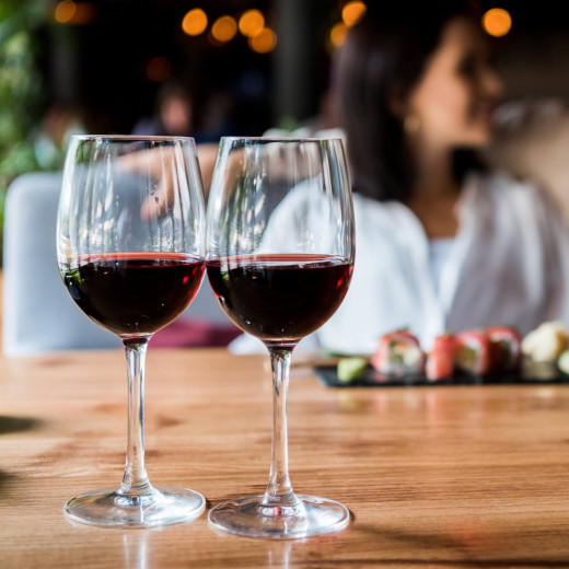 personalisiertes Premium Weinglas in Gastroqualität, Deitert Leonardo Rotweinglas mit Namen oder Wunschtext graviert Barock01 Ciao+ 430ml