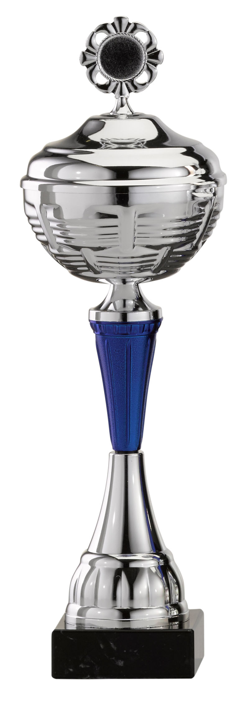 Einzeln und 6er Pokalserie silber/blau Pokal A1011 