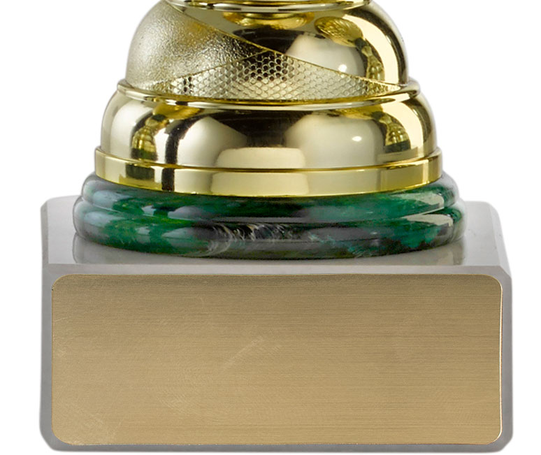 Pokale Serie S754-6er gold-gr/ün mit Deckel 40 cm